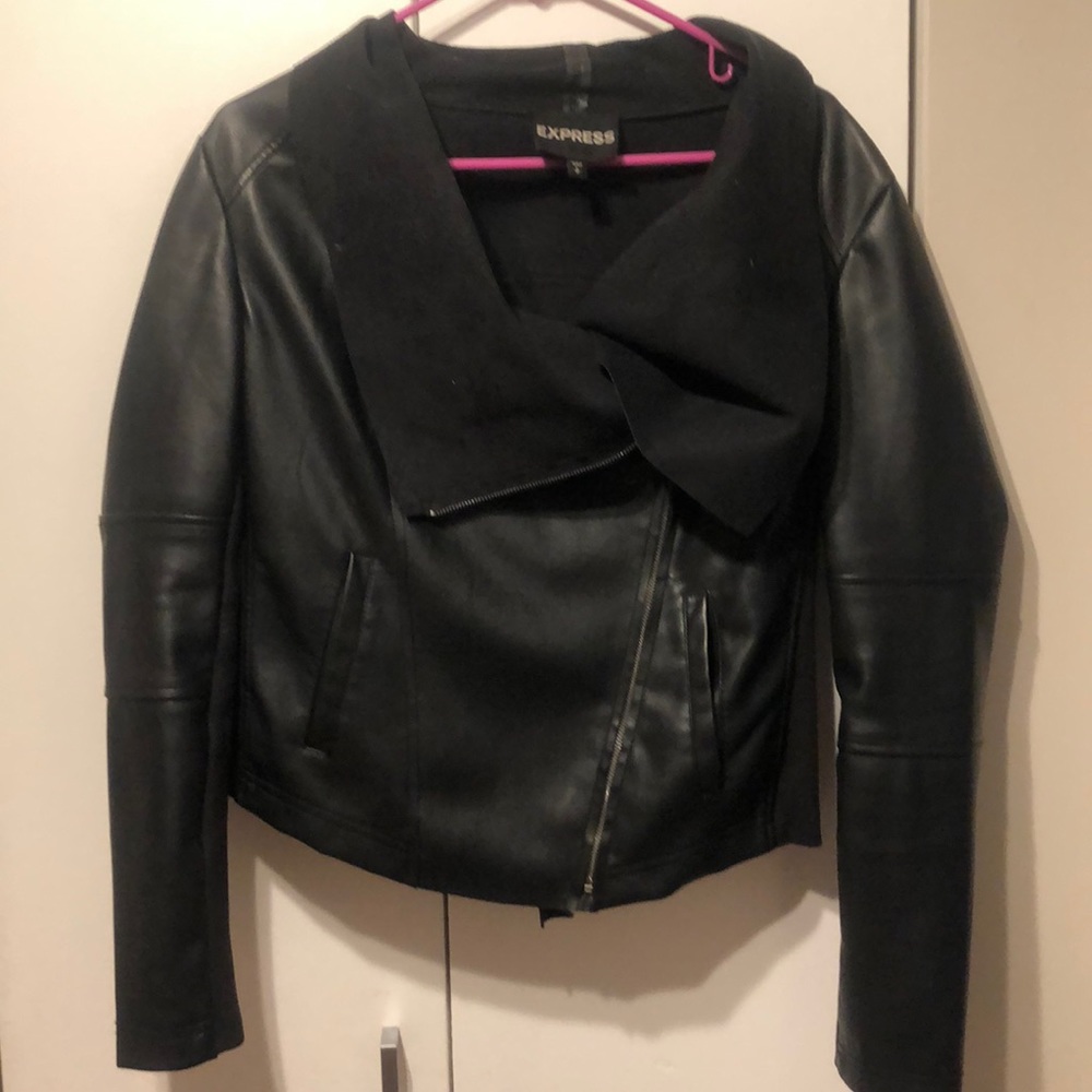 Faux leather jacket